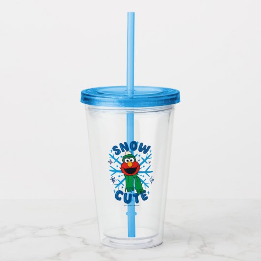 Verre En Acrylique Elmo Snow Cute (Devant)