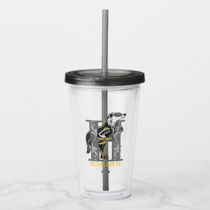 Verre En Acrylique Emblème croisé HUFFLEPUFF™