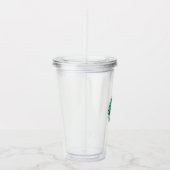 Verre En Acrylique Emeraude et perles (Droite)