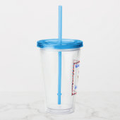 Verre En Acrylique Emoji, Cool du parti 4 juillet (Droite)