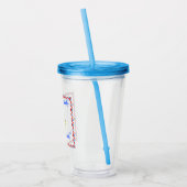 Verre En Acrylique Emoji, Cool du parti 4 juillet (Gauche)