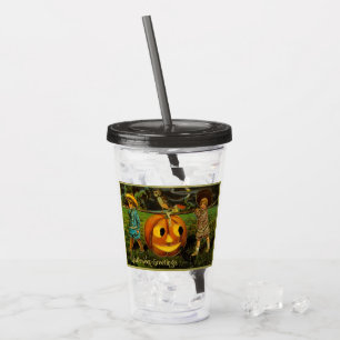 Verre En Acrylique Enfants cueillette de citrouilles Jack-o-Lantern p