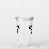 Verre En Acrylique Enfants mignons, filles, coeur rose Personnalisé (Gauche)