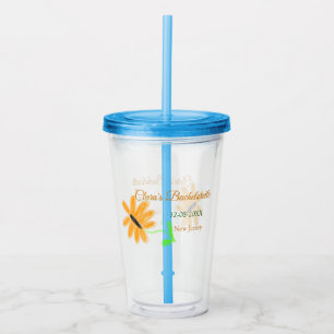 Verre En Acrylique Enterrement de vie de jeune fille ajoutez nom date