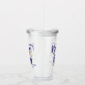 Verre En Acrylique Équipage Nauti Drôle Bleu Demoiselle d'Honneur Côt (Droite)