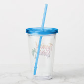 Verre En Acrylique Esprit tropical (Dos)