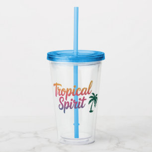 Verre En Acrylique Esprit tropical
