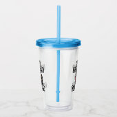 Verre En Acrylique Facilement distrait par les chats et la bière (Droite)