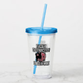 Verre En Acrylique Facilement distrait par les écureuils et le vin (Dos)