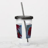 Verre En Acrylique Faisées rouges (Gauche)