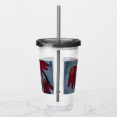 Verre En Acrylique Faisées rouges (Droite)