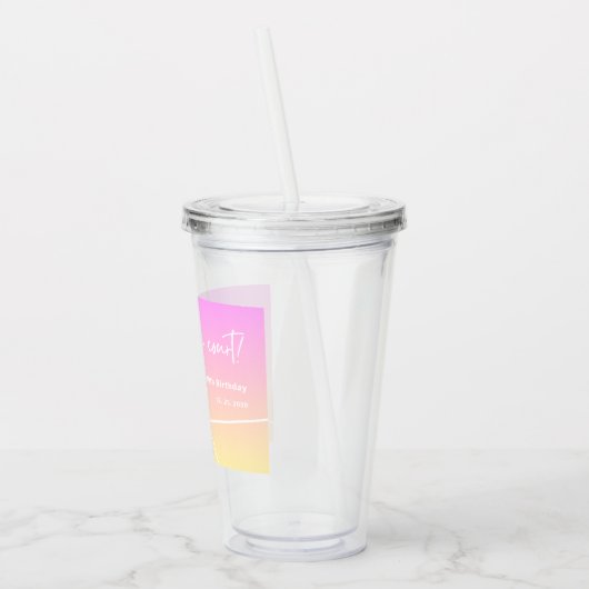 Verre En Acrylique Faisons la fête du 30e anniversaire de Pickleball (Gauche)