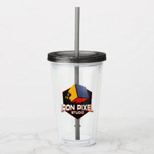 Verre En Acrylique Fer Pixel Tumbler