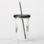 Verre En Acrylique Festive Reindeer Noël Fête Joie (Gauche)