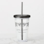 Verre En Acrylique Fête des mariées d'hiver Silver Snowflake (Devant)