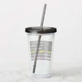 Verre En Acrylique Feux de police du service d'urgence (Dos)