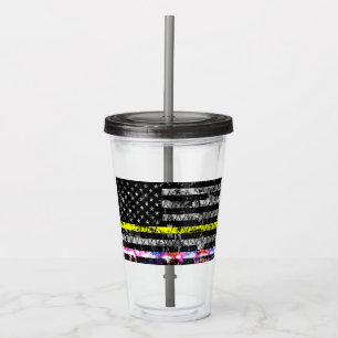 Verre En Acrylique Feux de police du service d'urgence