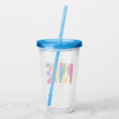 Verre En Acrylique Fierté du design (Dos)