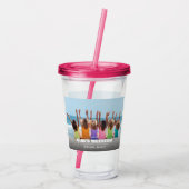 Verre En Acrylique Fille sur mesure Weekend photo Acrylique Tumbler (Dos)