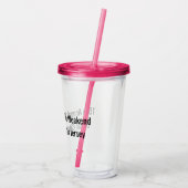 Verre En Acrylique Filles Week-end personnalisable (Dos)