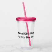 Verre En Acrylique Filles Week-end personnalisable (Gauche)