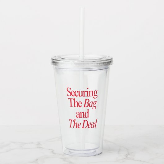 Verre En Acrylique Fixer Le Baguette De Sac (Devant)