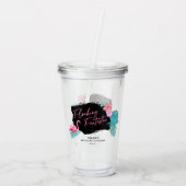 Verre En Acrylique Flamant rose Bachelorette Fantastic V2 ID930 (Dos)