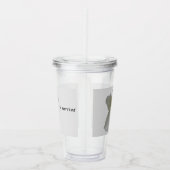 Verre En Acrylique Fleur de Magnolia blanche sur Paruline acrylique (Droite)