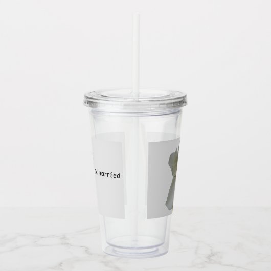 Verre En Acrylique Fleur de Magnolia blanche sur Paruline acrylique (Droite)