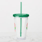 Verre En Acrylique Fleur mignonne, capricieuse en pot (Droite)