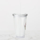 Verre En Acrylique Fleur rose rose pâle (Droite)