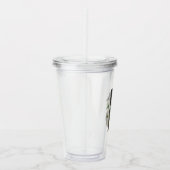 Verre En Acrylique Fleur sauvage d'aquarelle Bridesmaid initial "B" (Droite)