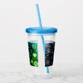 Verre En Acrylique flocon de neige bleu Noël/hiver (Gauche)