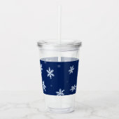 Verre En Acrylique Flocons de neige (Devant)