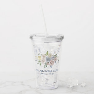 Verre En Acrylique Flore poussiéreux   Pastel Adventure commence Keep