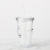 Verre En Acrylique Flower Girl Correspondant Nom de la fête de la mar (Gauche)