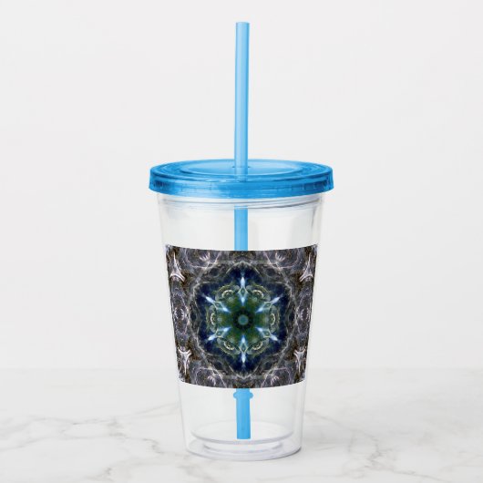 Verre En Acrylique Folk Mandala (Devant)