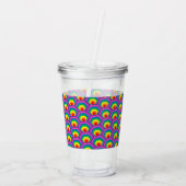 Verre En Acrylique Formes colorées Abstraites (Dos)