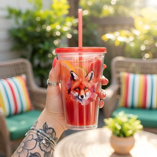 Verre En Acrylique Fox Acrylic Tumbler