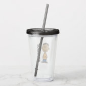 Verre En Acrylique Franklin Smiling | Ajouter Votre Nom (Dos)