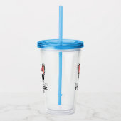 Verre En Acrylique Frenchie Chien Papa Chien blanc Chien blanc (Droite)