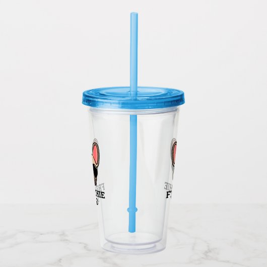 Verre En Acrylique Frenchie Papa Light Fawn French Bulldog (Droite)