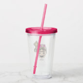 Verre En Acrylique Frida Kahlo | FridaMoji - Frida heureux (Dos)