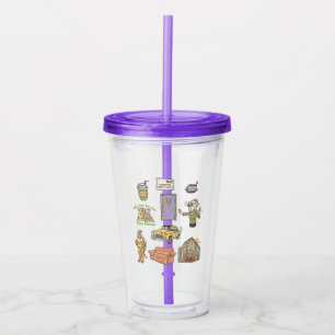 Verre En Acrylique FRIENDS™   Icônes de dessin animé Graphique