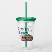 Verre En Acrylique Funny Désolé I'm Booked Dragon Acrylique Tumbler (Devant)