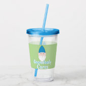 Verre En Acrylique Funny Gnomebody Cares Garden Gnome (Dos)