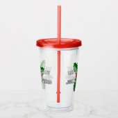 Verre En Acrylique Funny Holly Jolly Red Berries Green Feuilles (Droite)