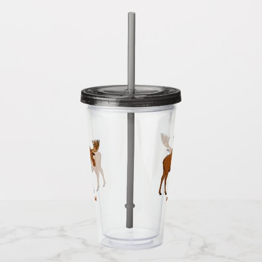 Verre En Acrylique Funny moose (Droite)