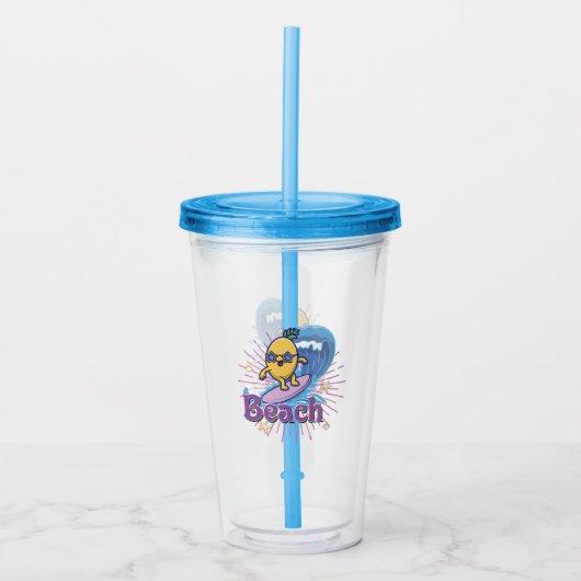 Verre En Acrylique funny pineapp (Devant)