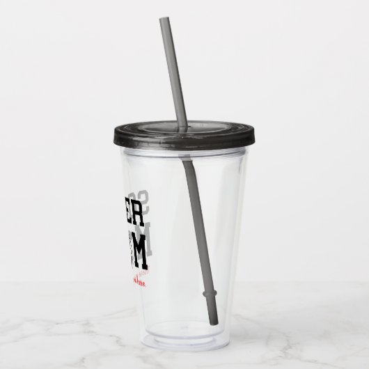 Verre En Acrylique Funny Soccer Maman Tumbler Acrylique (Gauche)